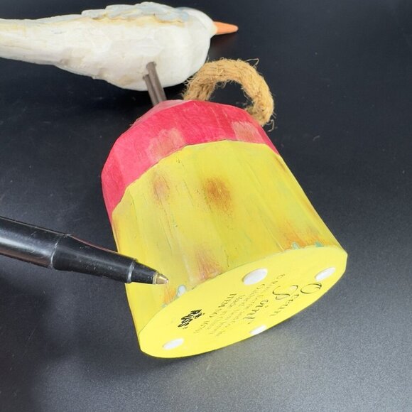 Vintage Russ Berrie And Co Ocean Point Resin Bird On Stand Tall Decor Bird Decor - Picture 8 of 14